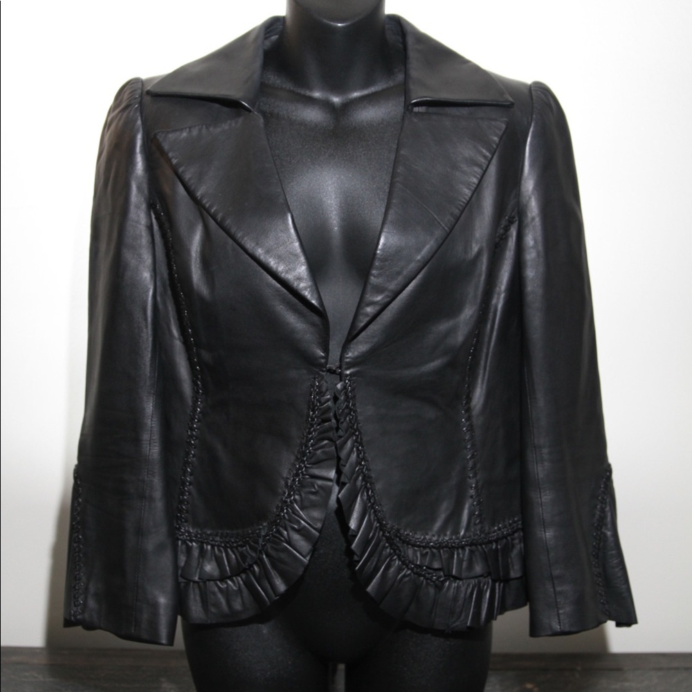 100% Leather Blazer, LAUNDRY by Shelli Segal